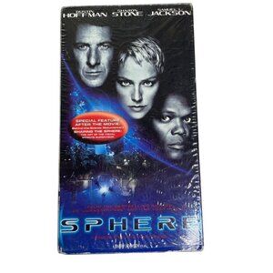 Sphere Sci Fi Mystery Thriller VHS 1998 PG 13 u Dustin Hoffman Sharon Stone Samu